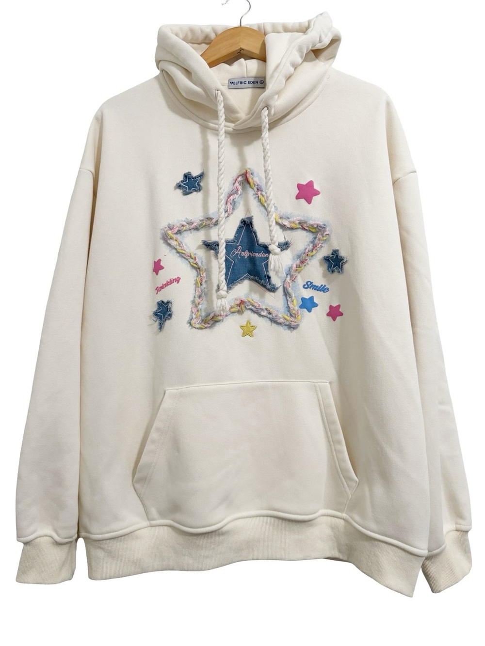 Aelfric Eden Denim Star Oversized Hoodie XL
